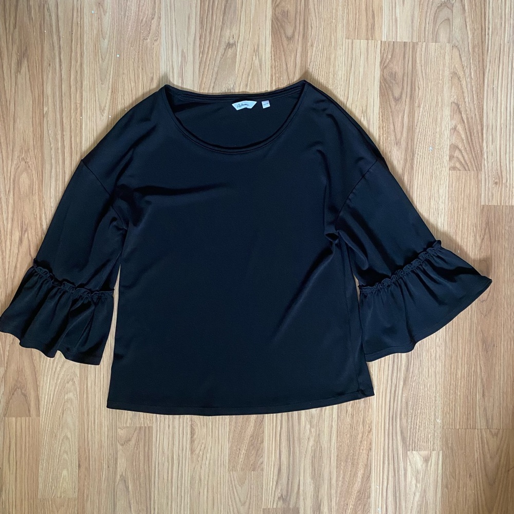 Reitmans 3/4 sleeve black shirt